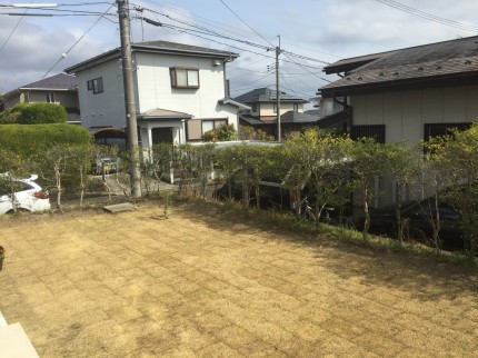 道路から庭が丸見えだったり IMG_5481