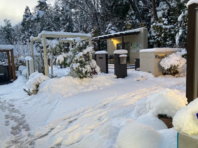 本格的な雪対策を 仙台市の庭 エクステリア 外構 グリーンケア